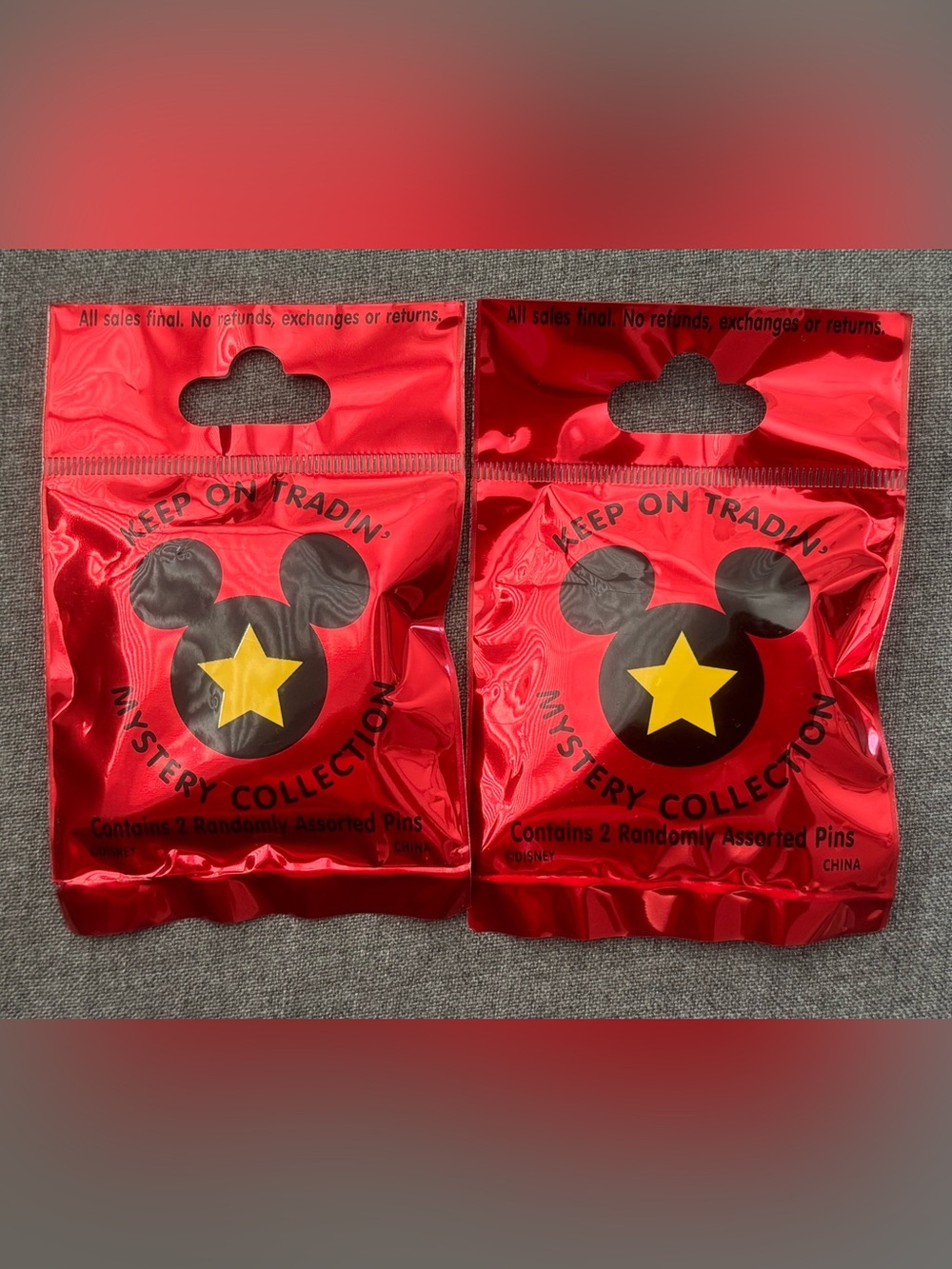 lot of 2 Disney Parks Keep on Tradin sealed mystery pin packs 2011